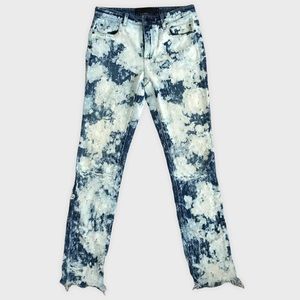 Denim X Alexander Wang Whiplash Destroyed Bleached Skinny Jeans